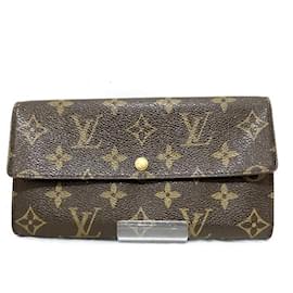 Louis Vuitton-Carteira Pochette Monogram Louis Vuitton M61725-Marrom