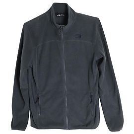 The North Face Men's 100 Glacier Full Zip Fleece Jacket in Grey Recycled Polyester Grey