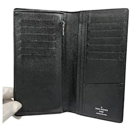 Louis Vuitton-Carteira longa Damier Graphite Louis Vuitton N62665-Preto
