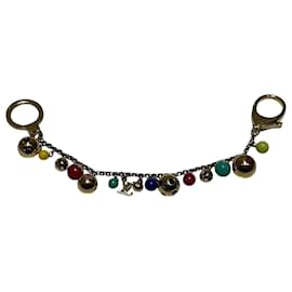 Louis Vuitton-Louis Vuitton Multicolor Keychain M62226-Golden,Metallic
