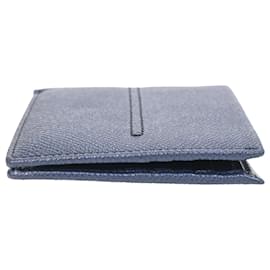 Tod's-Tod's Bifold Wallet in Navy Blue Saffiano Leather-Blue,Navy blue