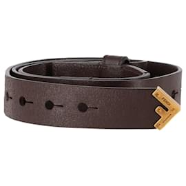 Fendi-Fendi Wide Wrap Belt in Brown Leather-Brown