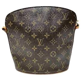 Louis Vuitton-Bolsa de Ombro Drouot Monogram Louis Vuitton M51290-Marrom