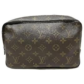 Louis Vuitton-Louis Vuitton Monogram Toiletry Pouch M47524-Brown