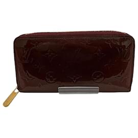 Louis Vuitton-Carteira Zippy Vernis Louis Vuitton M93522-Roxo