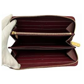 Louis Vuitton-Carteira Zippy Vernis Louis Vuitton M93522-Roxo