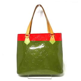 Louis Vuitton-Bolsa de mão Vernis Houston M91092 da Louis Vuitton-Vermelho