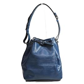 Louis Vuitton-Bolsa de Ombro Petit Noé Epi Louis Vuitton M44105-Azul