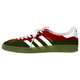 Gucci-Adidas x Gucci Gazelle Sneakers in Red Velvet-Red