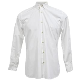 Saint Laurent-Chemise Slim-Fit Saint Laurent en coton blanc-Blanc