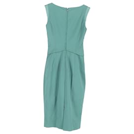 Dolce & Gabbana-Dolce & Gabbana Midi Dress in Turquoise Cotton-Other