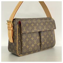 Louis Vuitton-Bolsa de Ombro Louis Vuitton Monogram Vivacite GM-Marrom