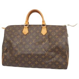 Louis Vuitton-Bolsa Louis Vuitton Monogram Speedy 35-Marrom