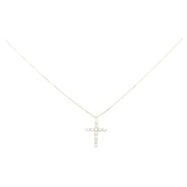 Autre Marque-Vendome Aoyama Diamond Cross Necklace-Other