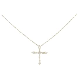 Autre Marque-AHKAH Cross Necklace 0.35CT-Other