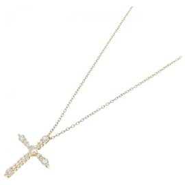 Autre Marque-AHKAH Cross Necklace 0.35CT-Other