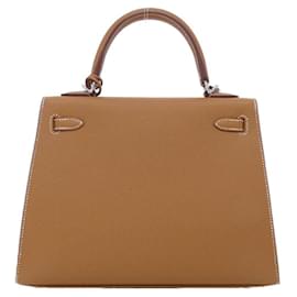 Hermès-Sac à main Hermes Kelly 25 cm-Doré