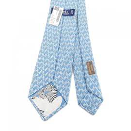 Hermès-Hermes Blue Cravat-Blue