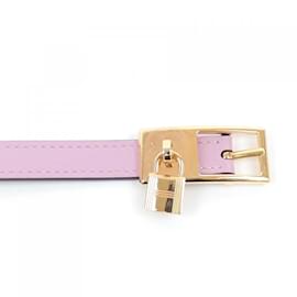Hermès-Hermes Standard Pink Belt-Pink