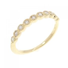 Autre Marque-Agete 18K Yellow Gold Band Ring with Agate and Diamond-Yellow
