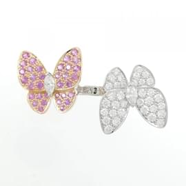 Van Cleef & Arpels-Van Cleef & Arpels de Papillon Entree Les Doors Ring-Pink,White
