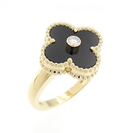 Van Cleef & Arpels-Van Cleef & Arpels Vintage Alhambra Band Ring-Yellow