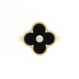 Van Cleef & Arpels-Van Cleef & Arpels Vintage Alhambra Band Ring-Yellow