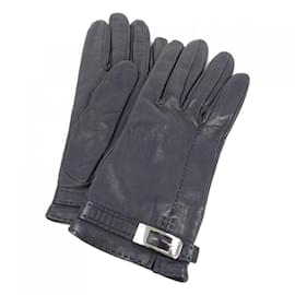 Hermès-Hermes Black Warm Gloves-Black