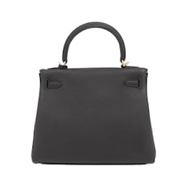 Hermès-Hermes Kelly 25cm Handbag-Black