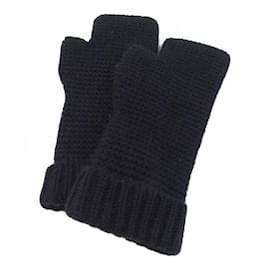 Hermès-Hermes Cashmere Warm Gloves-Black