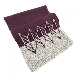 Hermès-Hermes Cashmere Stole-Red,Beige