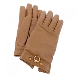 Hermès-Hermes Brown Warm Gloves-Brown