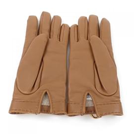 Hermès-Hermes Brown Warm Gloves-Brown
