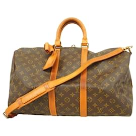 Louis Vuitton-Louis Vuitton Monogram Keepall Bandouliere 45-Marrom