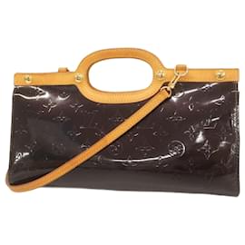 Louis Vuitton-Bolsa Louis Vuitton Vernis Roxbury Drive M91995-Bordeaux