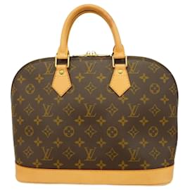 Louis Vuitton-Bolsa de mão Alma Monogram Louis Vuitton-Marrom