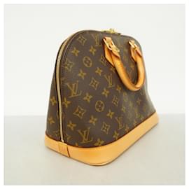 Louis Vuitton-Bolsa de mão Alma Monogram Louis Vuitton-Marrom