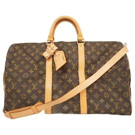 Louis Vuitton-Bolsa Boston Monogram Cruiser 50 Louis Vuitton-Marrom