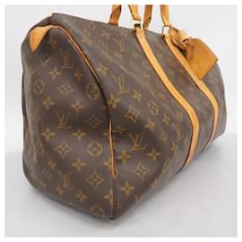 Louis Vuitton-Bolsa Boston Monogram Keepall 45 da Louis Vuitton-Marrom