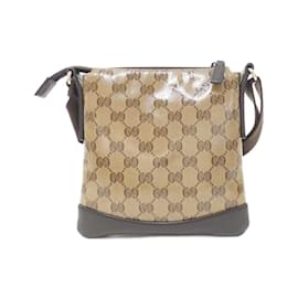 Gucci-Gucci GG Crystal Shoulder Bag-Brown,Beige