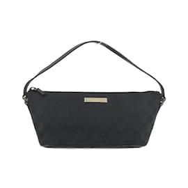 Gucci-Gucci GG Canvas Shoulder Bag-Black