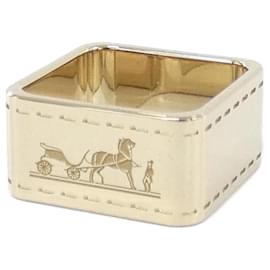 Hermès-Hermes Bordeaux Scarf Ring-Golden