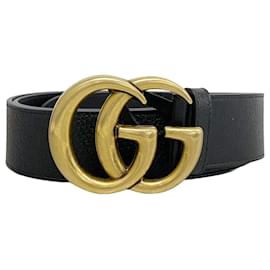 Gucci-Gucci GG Marmont Leather Belt-Black
