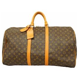 Louis Vuitton-Bolsa Boston Keepall 55 Monograma Louis Vuitton-Marrom