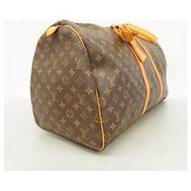 Louis Vuitton-Bolsa Boston Keepall 55 Monograma Louis Vuitton-Marrom