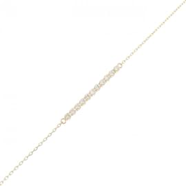 Autre Marque-AHKAH Diamond Charm Bracelet-Golden