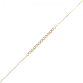 Autre Marque-AHKAH Diamond Charm Bracelet-Golden