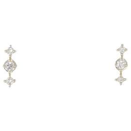 Autre Marque-AHKAH Shelly Diamond Stud Earrings-Golden