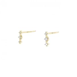 Autre Marque-AHKAH Shelly Diamond Stud Earrings-Golden
