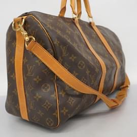 Louis Vuitton-Bolsa Boston Monogram Keepall Bandoulière 45 da Louis Vuitton-Marrom